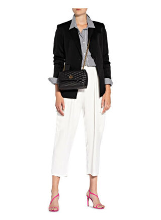Tory Burch Kira Chevron Quilt Umhängetasche, Schwarz