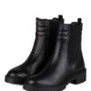 Unisa Greek Chelsea-Boots, Schwarz