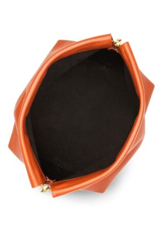 Yuzefi Giant Coin Handtasche, Braun