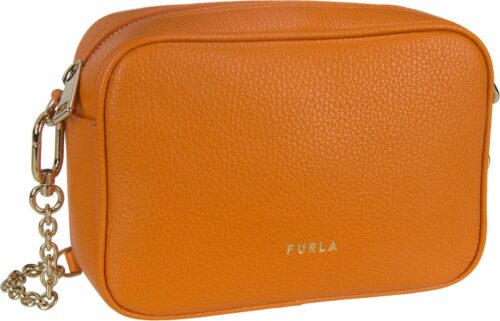 Furla Real Mini Camera Case Umhängetasche Damen, Orange