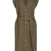 120%Lino Leinenkleid, Grün
