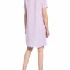 120%lino Leinenkleid Damen, Lila
