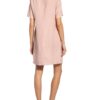 120%lino Leinenkleid Damen, Pink