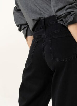 7 For All Mankind 7/8-Jeans, Schwarz