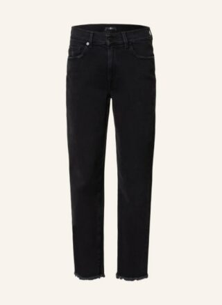 7 For All Mankind 7/8-Jeans, Schwarz