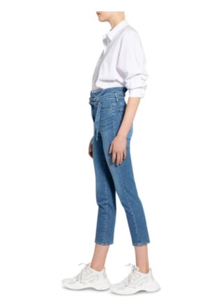 7 For All Mankind 7/8-Jeans Slim Paperbag, Blau