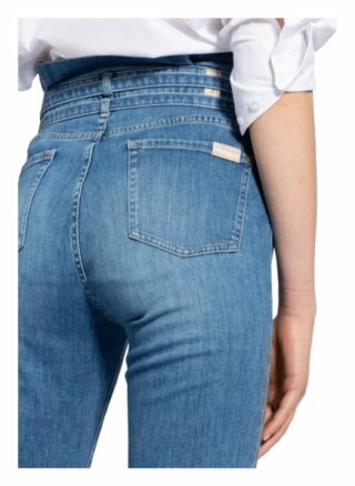 7 For All Mankind 7/8-Jeans Slim Paperbag, Blau