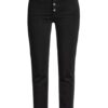 7 For All Mankind The Straight Crop 7/8 Straight Leg Jeans Damen, Schwarz