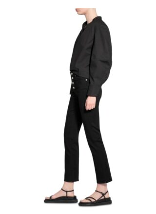 7 For All Mankind The Straight Crop 7/8 Straight Leg Jeans Damen, Schwarz
