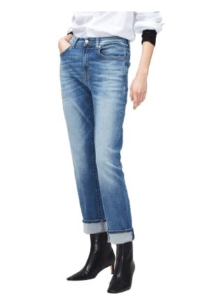 7 For All Mankind Boyfriend Jeans Slim Illusion, Blau