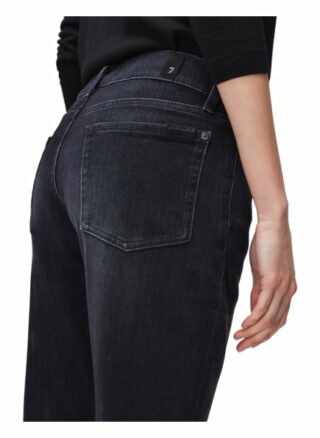 7 For All Mankind Boyfriend Jeans Slim Illusion, Schwarz