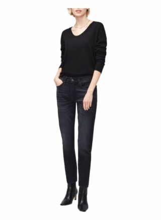 7 For All Mankind Boyfriend Jeans Slim Illusion, Schwarz