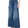 7 For All Mankind Lotta Wideleg Fit Flared Leg Jeans Damen, Blau