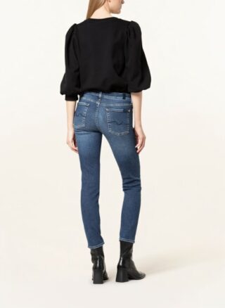 7 For All Mankind Jeans Pyper Crop, Blau