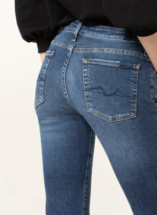 7 For All Mankind Jeans Pyper Crop, Blau