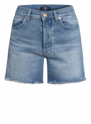 7 For All Mankind Billie Jeans-Shorts Damen, Blau