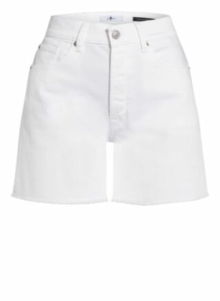 7 For All Mankind Billie Jeans-Shorts Damen, Weiß