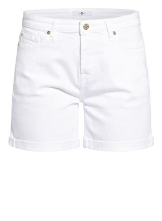 7 For All Mankind Jeans-Shorts, Weiß