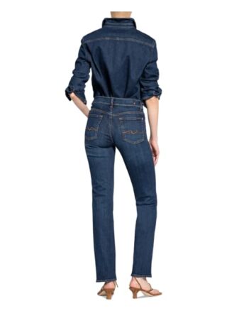 7 For All Mankind Jeans The Straight, Blau