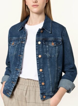 7 For All Mankind Modern Trucker Jeansjacke Damen, Blau