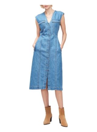 7 For All Mankind Kleid Julia, Blau