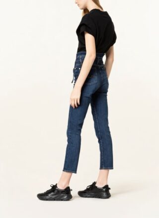7 For All Mankind Paperbag-Jeans Soho, Blau