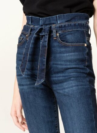 7 For All Mankind Paperbag-Jeans Soho, Blau