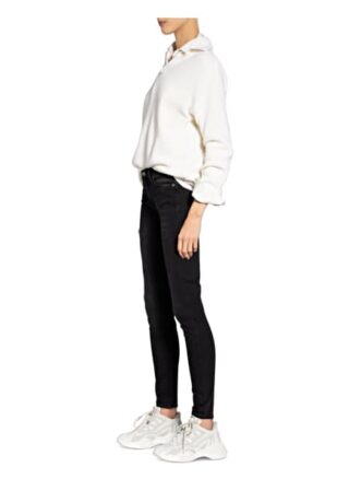 7 For All Mankind Skinny Jeans Bair, Blau