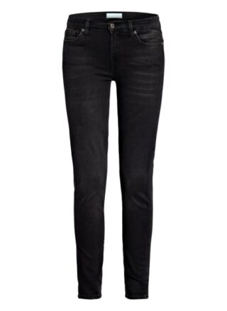 7 For All Mankind Skinny Jeans Bair, Blau