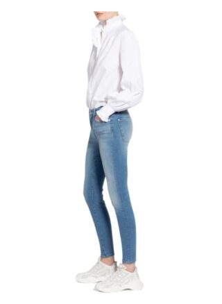 7 For All Mankind Skinny Jeans High Waist Skinny Crop, Blau