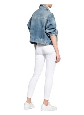 7 For All Mankind Skinny Jeans Hw Skinny Crop, Weiß