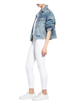 7 For All Mankind Skinny Jeans Hw Skinny Crop, Weiß