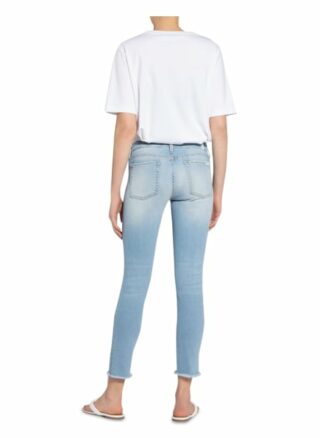 7 For All Mankind Skinny Jeans Pyper Crop, Blau
