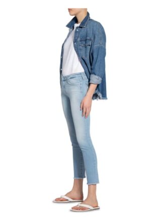 7 For All Mankind Skinny Jeans Pyper Crop, Blau