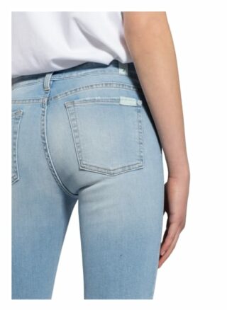 7 For All Mankind Skinny Jeans Pyper Crop, Blau