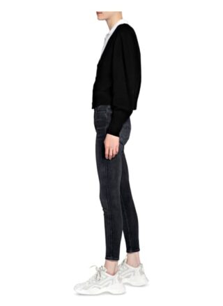 7 For All Mankind Skinny Jeans, Schwarz
