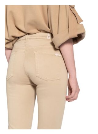 7 For All Mankind Skinny Jeans Slim Illusion, Beige