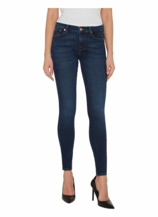 7 For All Mankind The Skinny Skinny Fit Skinny Jeans Damen, Blau