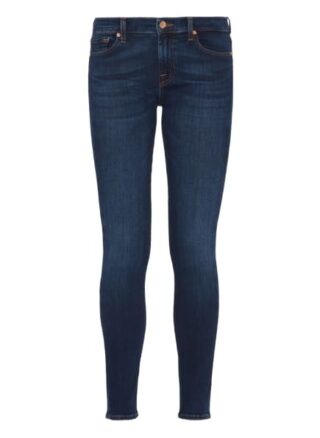 7 For All Mankind The Skinny Skinny Fit Skinny Jeans Damen, Blau