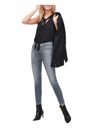 7 For All Mankind Skinny Jeans Slim Illusion, Grau