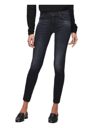 7 For All Mankind Skinny Jeans Slim Illusion, Schwarz