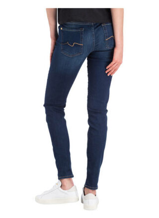 7 For All Mankind The Skinny Skinny Jeans Damen, Blau