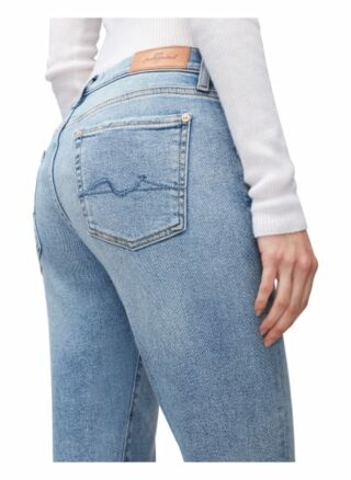 7 For All Mankind Skinny Jeans The Skinny Crop, Blau