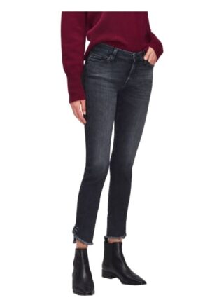 7 For All Mankind Skinny Jeans The Skinny Crop, Schwarz