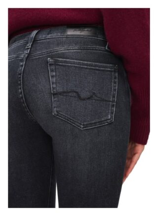 7 For All Mankind Skinny Jeans The Skinny Crop, Schwarz
