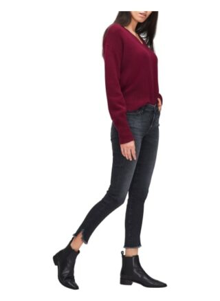 7 For All Mankind Skinny Jeans The Skinny Crop, Schwarz