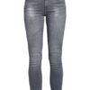 7 For All Mankind Skinny Jeans mit Swarovski Kristallen, Grau