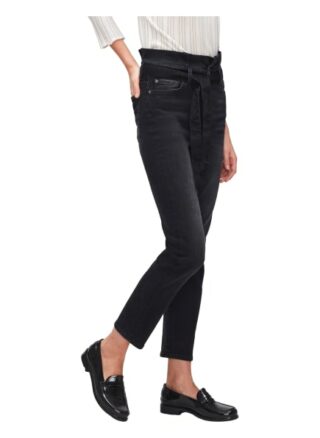 7 For All Mankind Slim Jeans Paperbag, Schwarz