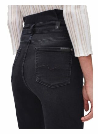 7 For All Mankind Slim Jeans Paperbag, Schwarz