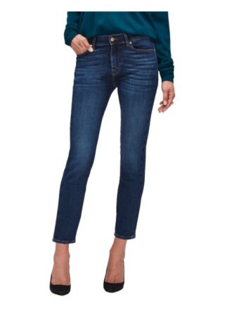 7 For All Mankind Roxanne Slim Fit Slim Fit Jeans Damen, Blau